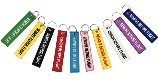 "REMOVE BEFORE FLIGHT" Keychain